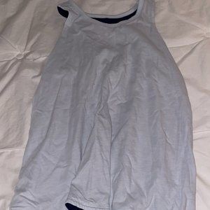 Athleta Girl blue reversible tank top